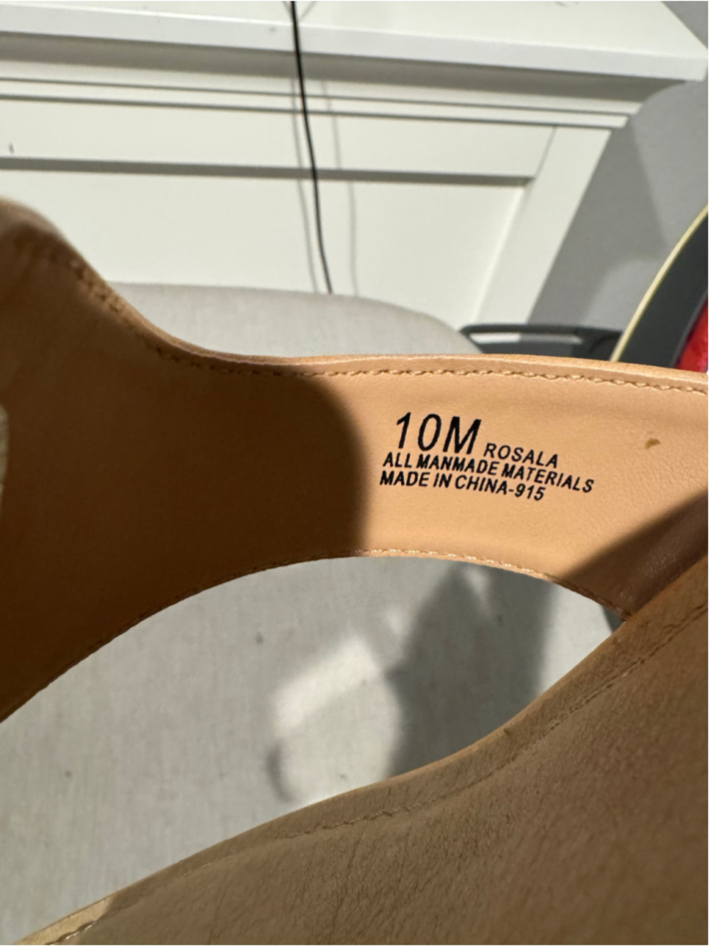 Women's Impo Wedge Thong Sandals Size 10 Beige Gold - Picture 8 of 13